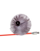 Sweeping pole and chimney brush