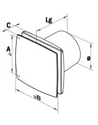 Wall/ceiling ventilator Design 100KT- NATHER - 549019