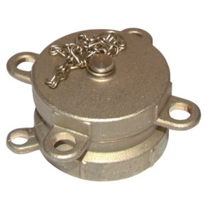 Half coupling female ø 2" with plug and chain- DIFF - 903487