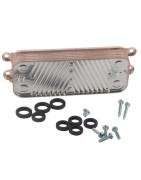 14 Plate domestic water heat exchanger- SAUNIER DUVAL - 0020186153