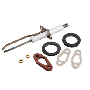 Ignition electrode + flame sensing probe + seal- DE DIETRICH - 0295165