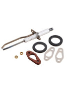 Ignition electrode + flame sensing probe + seal- DE DIETRICH - 0295165