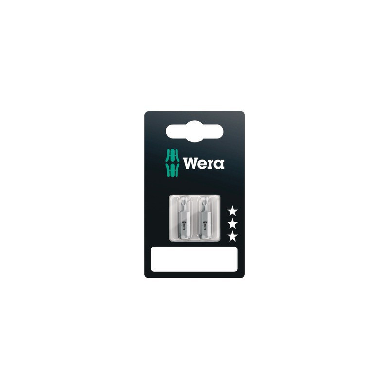 Embouts TORX® SB, TX 10 x 25 mm, 2 pièce- WERA - 05073313001