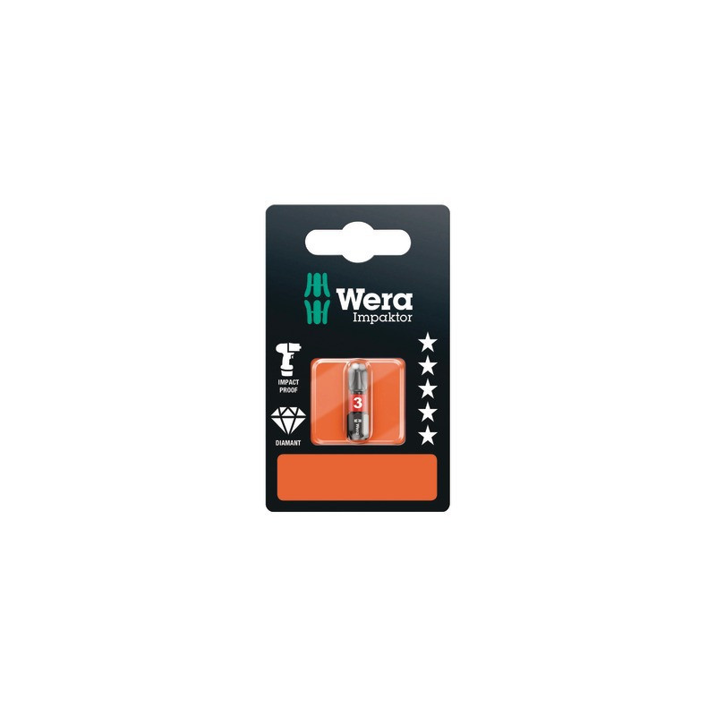 Embouts IMP DC SB Impaktor, PH 3 x 25 mm- WERA - 05073917001