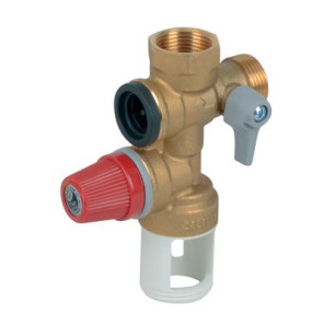 3/4" straight brass safety valve assembly, brass seat- DIFF - 100091