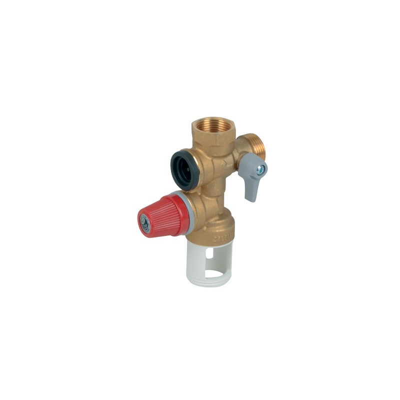 3/4" straight brass safety valve assembly, brass seat- DIFF - 100091