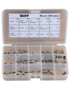 Fuse and fuse carrier suitcase with 118 fuses- DIFF - 100214