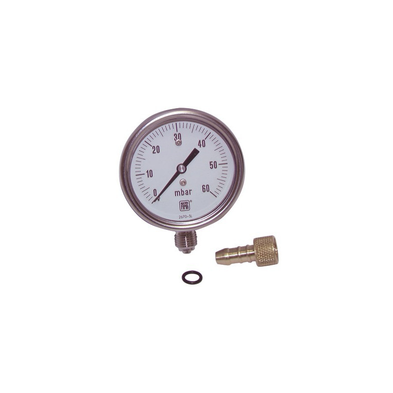 Manometer 0 60 mbars ø63mm m1/4"no protection- DIFF - 100250