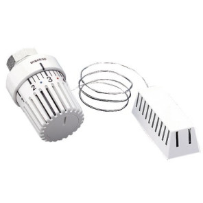 Thermostatic head Uni LH with remote sensor M30 1.5 white- OVENTROP - 1011665