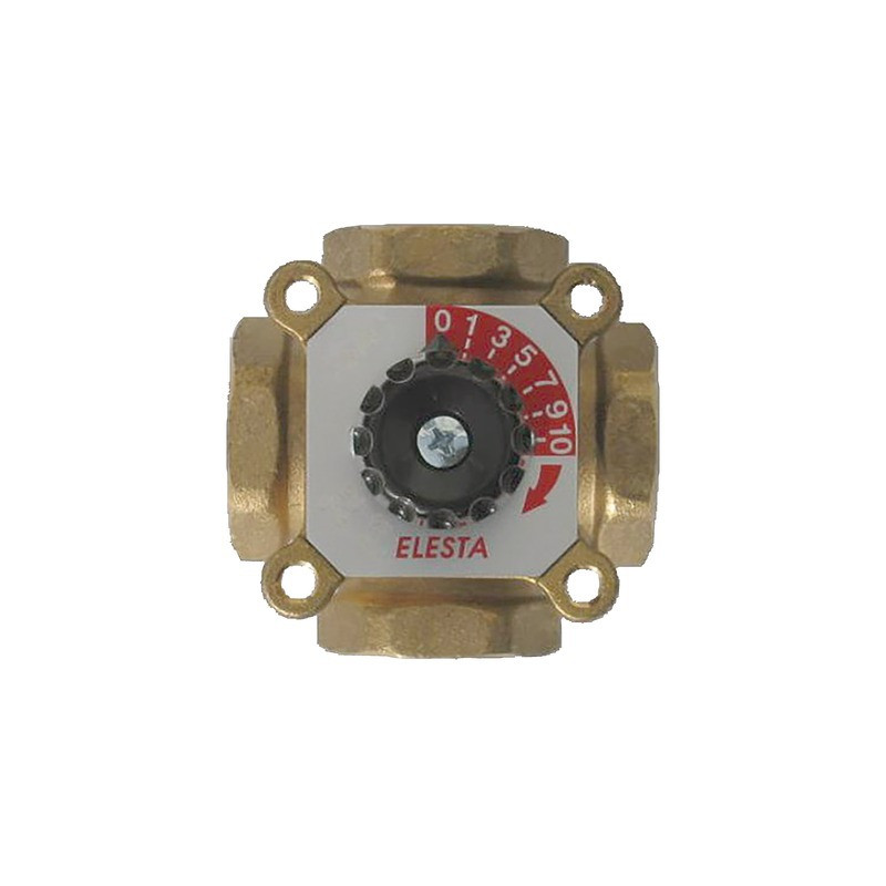 4-way brass tapped sector gate F3/4"- E.R.E REGULATION - H4MG20-4