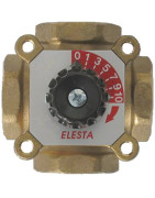 4-way brass tapped sector gate F3/4"- E.R.E REGULATION - H4MG20-4