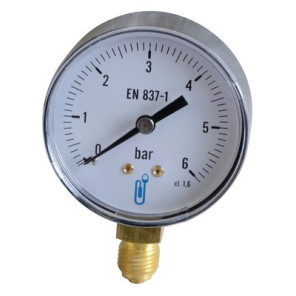 Water & air pressure gauge 0/6 bar ø63mm- DIFF - 109463