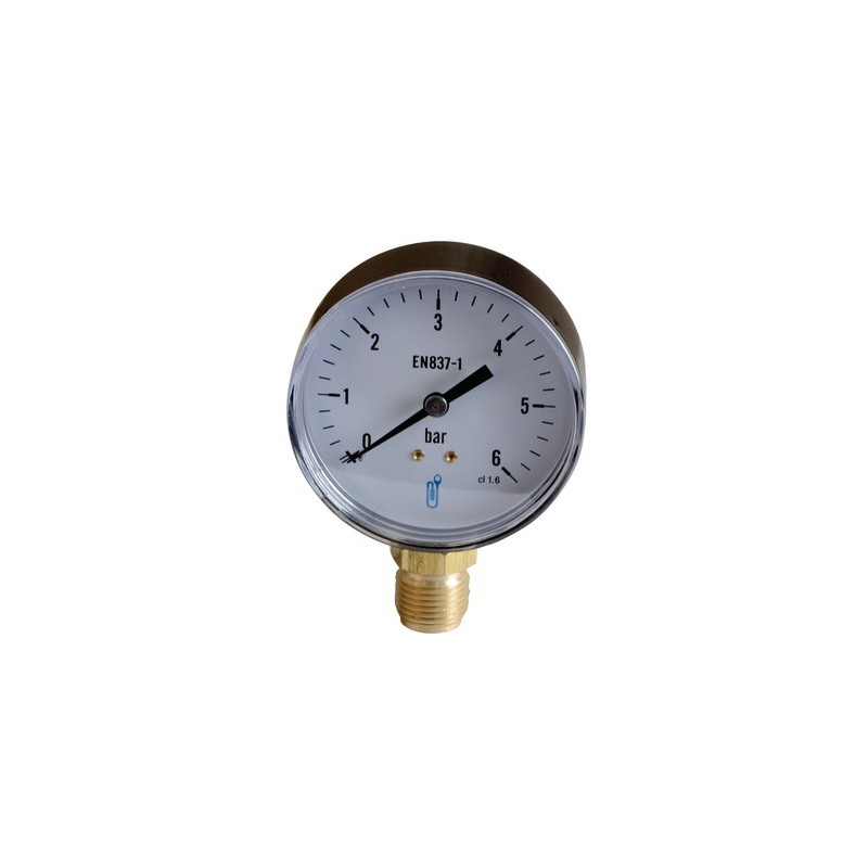 Water & air pressure gauge 0/6 bar ø80mm- DIFF - 109465