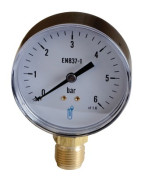 Water & air pressure gauge 0/6 bar ø80mm- DIFF - 109465 Water & air pressure gauge 0/6 bar ø80mm- DIFF - 109465