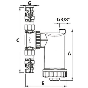 SafeCleaner 1" valve brass body- RBM - 23440650