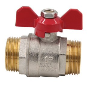 Ball valve MM butterfly handle PN 40 3/8"- DIMPEXP - 1362-38