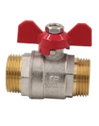 Ball valve MM butterfly handle PN 40 3/8"- DIMPEXP - 1362-38