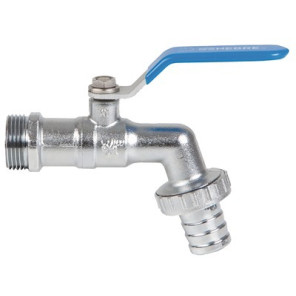 Ball valve garden tap, hose connector 1/2" 3/4"- GENEBRE - 110136