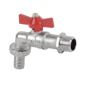 Ball valve garden tap, hose connector 1/2" 3/4"- DIFF - 110139