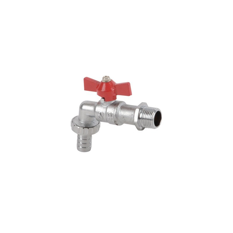Ball valve garden tap, hose connector 1/2" 3/4"- DIFF - 110139