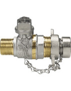 TAPPY valve MM with plug and square cap 1/2- EFFEBI - 2157N404