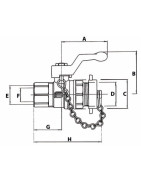 TAPPY valve MM with plug and square cap 1/2- EFFEBI - 2157N404
