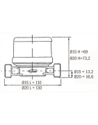 Cold water sub-meter 20/27- ITRON - 6UKB15Y110BR50LCBXN_FR Cold water sub-meter 20/27- ITRON - 6UKB15Y110BR50LCBXN_FR