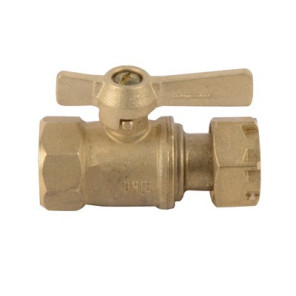 Water meter isolation ball valve straight FF 3/4"- DIFF - 110161