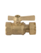 Water meter isolation ball valve straight FF 3/4"- DIFF - 110161