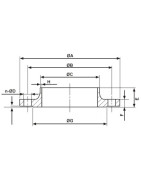 Neck flange 80 PN10- DIFF - 110190