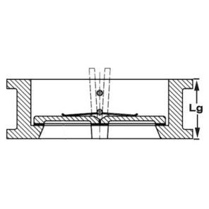 Cast iron double flapper valve 100- SFERACO - 370100
