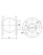 Flanged compensator D 65- DIFF - 110291