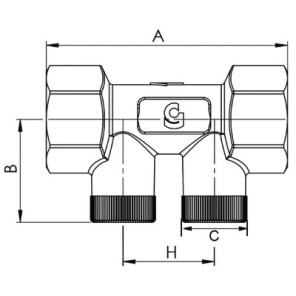 Anti-pollution check valve NF hosta 3/4" FF- DIFF - 110305