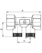 Anti-pollution check valve NF hosta 3/4" FF- DIFF - 110305