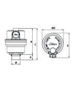 Miniluft compact 3/8 without shut-off valve- RBM - 28270300 Miniluft compact 3/8 without shut-off valve- RBM - 28270300