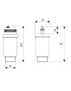 Vasa air venting valve in 3/8"- RBM - 370360