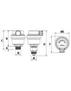 Miniluft CP 3/8 with shut-off valve- RBM - 7910340