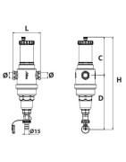 Airterm Dirt self-cleaning dirt separator / de-aerator 3/4"- RBM - 28310500 Airterm Dirt self-cleaning dirt separator / de-aerator 3/4"- RBM - 28310500