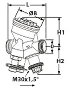 TA-COMPACT-P valve M 1/2" DN 10 flow from 21.5 to 120l/h- IMI - 52164-010