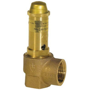 Domestic hot water safety valve bronze body FF 20x27 20x27 10 bar- GOETZE - 651MWIK-20-F/F-20/20 10B
