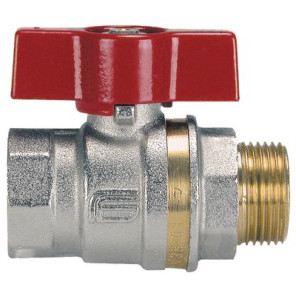 Brass ball valve MF aluminium lever 15x21- EFFEBI - 0825R404