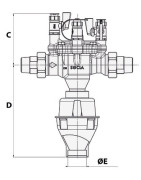 Testable disconnector BA2860 M3/4"- SOCLA - 149B3881