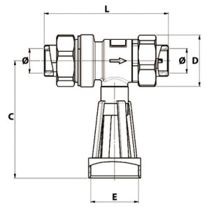 Non-controllable backflow CA2096 FF3/4"- SOCLA - 149B3782