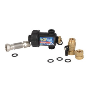Magnetic filter MGF black with valve 3/4"- RBM - 37010550