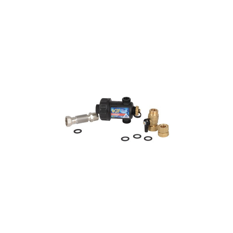 Magnetic filter MGF black with valve 3/4"- RBM - 37010550