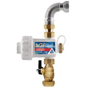 Magnetic filter MGF white with valve 3/4"- RBM - 37010560