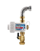 Magnetic filter MGF white with valve 3/4"- RBM - 37010560