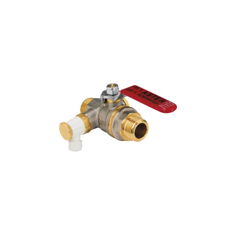 Ball valve with flat bleed handle MM 1/2" ASTER- EFFEBI - 2373R404