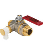 Ball valve with flat bleed handle MM 1/2" ASTER- EFFEBI - 2373R404