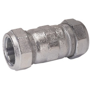 Straight cast iron compression fitting O DN25- GEBO - 01.150.02.03